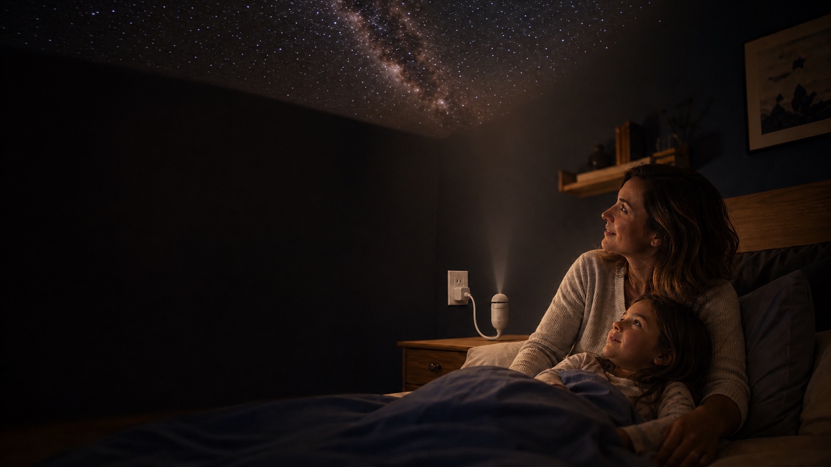 STELARR projecting the Milky Way across a family bedroom